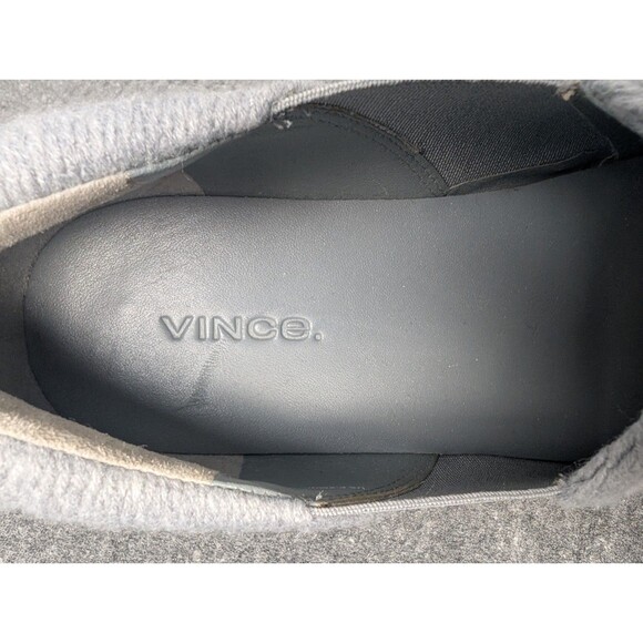 Vince Warren Platform Slip On Sneakers Size 6.5 Women's Gray Leather Suede - Picture 6 of 15